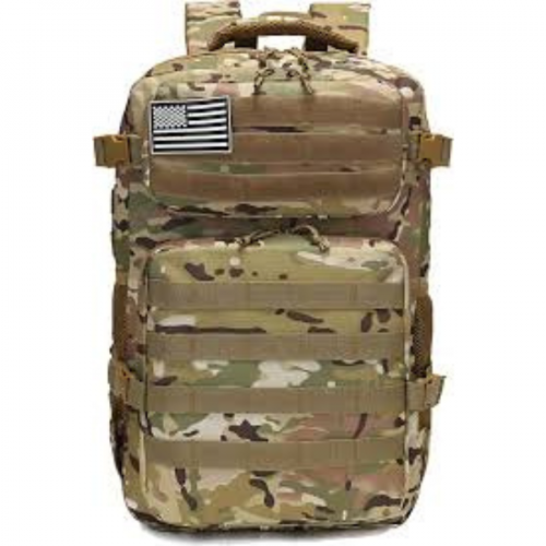 MOCHILA TACTICA DE 50L (COLOR VERDE CAMUFLAJE)